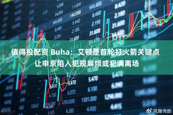 值得投配资 Buha：艾顿是首轮打火箭关键点 让申京陷入犯规麻烦或犯满离场